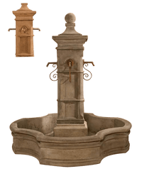 Thumbnail for Aquitaine Pond Outdoor Cast Stone Garden Fountain W/ 70