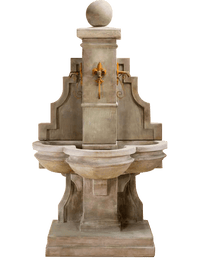 Thumbnail for Arles Wall Outdoor Cast Stone Garden Fountain For Spouts Fountain Tuscan 