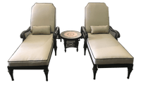 Thumbnail for Astoria Outdoor Chaise Lounge Set Of 3 Outdoor Furniture Tuscan 