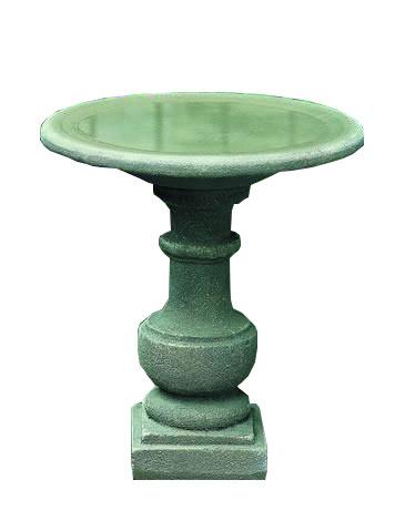 Siena Cast Stone Outdoor Garden Birdbath BirdBath Campania International 
