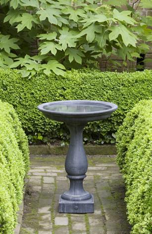 Williamsburg Candlestand Cast Stone Outdoor Garden Birdbath BirdBath Campania International 