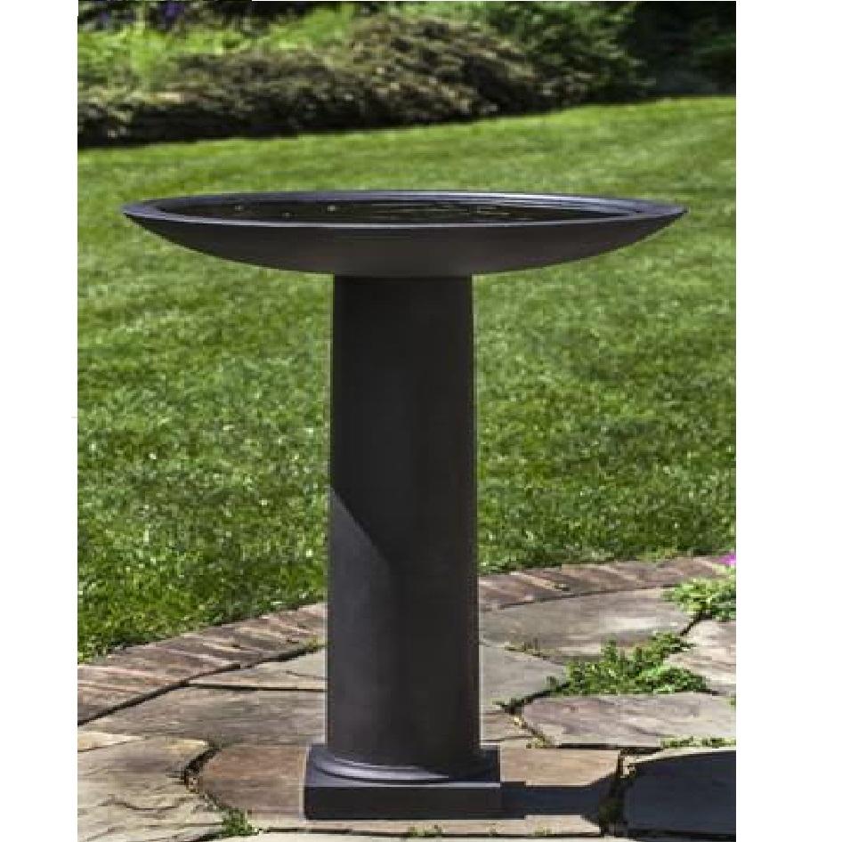 Metropolitan Cast Stone Outdoor Garden Birdbath (1 pc) BirdBath Campania International 