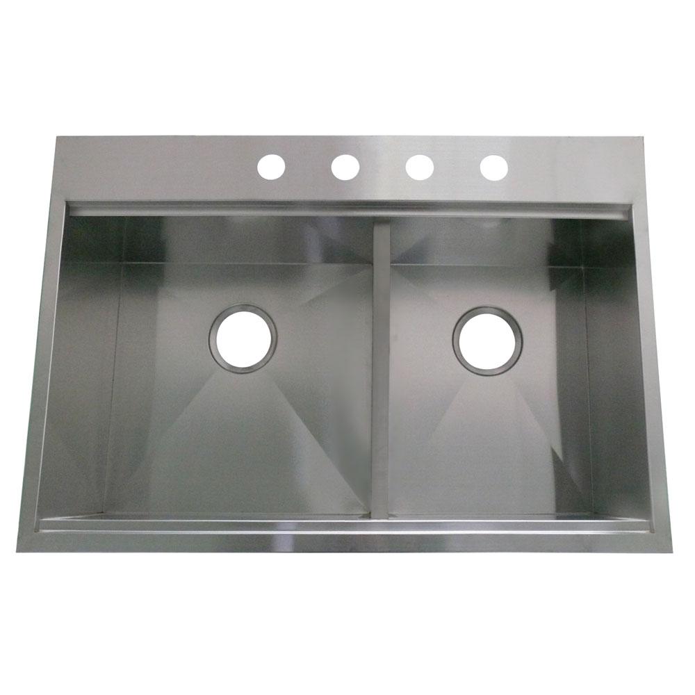 Gourmetier BGKTD332210DBNL Dundee Drop-in Double Bowl Kitchen Sink Kitchen Sink Kingston Brass Default Title 