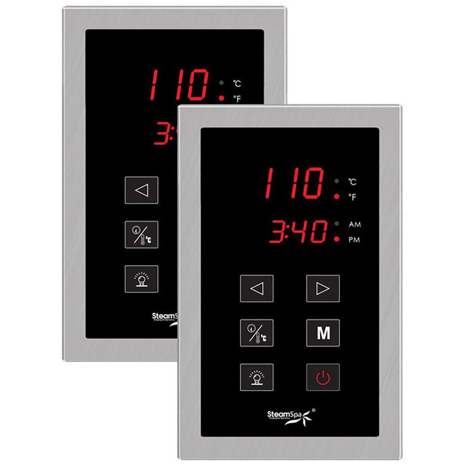 SteamSpa RYT1050BN Royal 10.5 KW QuickStart Acu-Steam Bath Generator Package in Brushed Nickel Steam Generators SteamSpa 