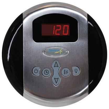 SteamSpa Indulgence 6 KW QuickStart Acu-Steam Bath Generator Package with Built-in Auto Drain in Brushed Nickel Steam Generators SteamSpa 
