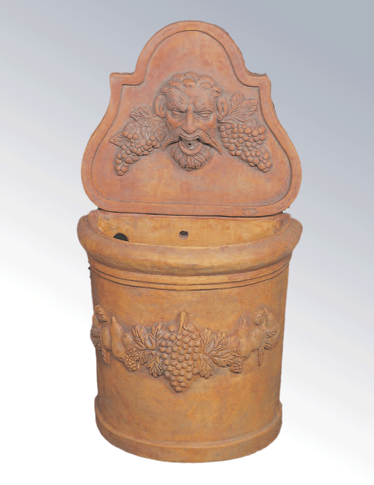 Bacco Con Frulla Wall Cast Stone Outdoor Garden Fountains With Spout Fountain Tuscan 