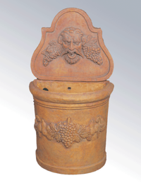 Thumbnail for Bacco Con Frulla Wall Cast Stone Outdoor Garden Fountains With Spout Fountain Tuscan 