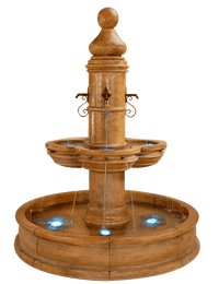 Thumbnail for Beaumont Pond Outdoor Cast Stone Garden Fountain For Spouts Fountain Tuscan 