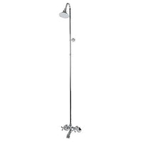 Thumbnail for Kingston Brass Vintage Wall Mount Clawfoot Tub And Shower, Polished Chrome Clawfoot Tub Set Kingston Brass 