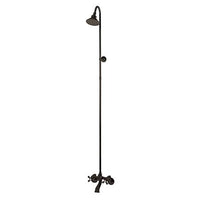 Thumbnail for Kingston Brass Vintage Wall Mount Clawfoot Tub And Shower, Oil Rubbed Bronze Clawfoot Tub Set Kingston Brass 
