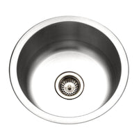 Thumbnail for Houzer CF-1830 Club Series Undermount Round Bar/Prep Sink Bar Sink - Undermount Houzer 