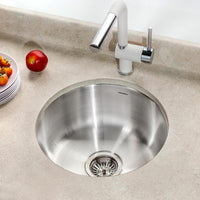 Thumbnail for Houzer CF-1830 Club Series Undermount Round Bar/Prep Sink Bar Sink - Undermount Houzer 