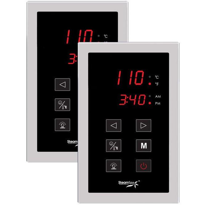 SteamSpa Royal 6 KW QuickStart Acu-Steam Bath Generator Package with Built-in Auto Drain in Polished Chrome Steam Generators SteamSpa 