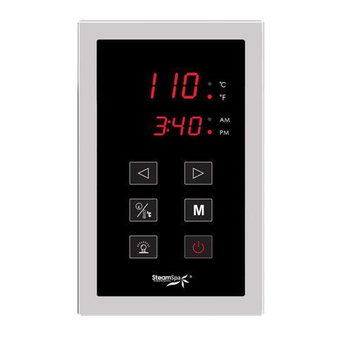 SteamSpa Oasis 6 KW QuickStart Acu-Steam Bath Generator Package in Polished Chrome Steam Generators SteamSpa 