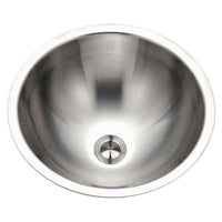 Thumbnail for Houzer CRT-1620-1 Opus Conical Topmount Stainless Steel Bowl Lavatory Sink Bathroom Sink - Topmount Houzer 