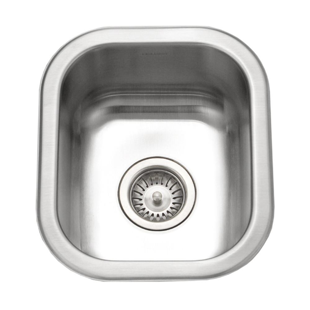 Houzer CS-1307-1 Club Series Undermount Small Bar/ Prep Sink Bar Sink - Undermount Houzer 