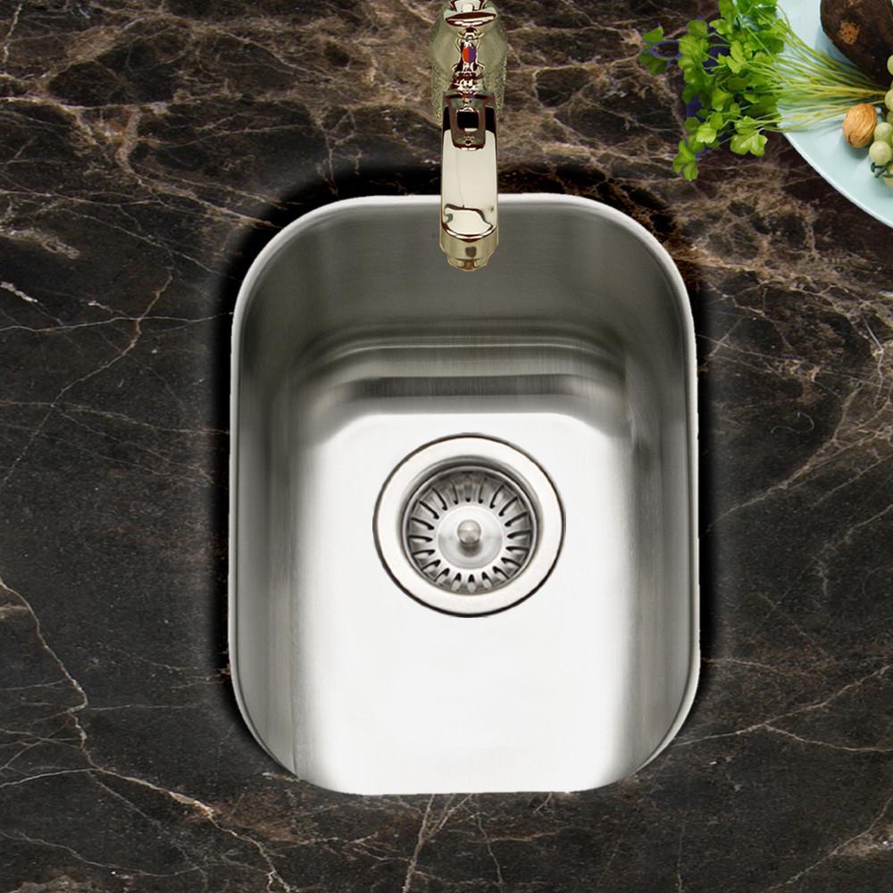 Houzer CS-1407-1 Club Series Undermount Medium Bowl Bar/Prep Sink Bar Sink - Undermount Houzer 