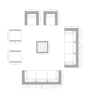 Thumbnail for 11-Piece Outdoor Pation Funiture Set Wicker Rattan Sectional Sofa Couch with Coffee Table Outdoor Furniture Casual Inc. 