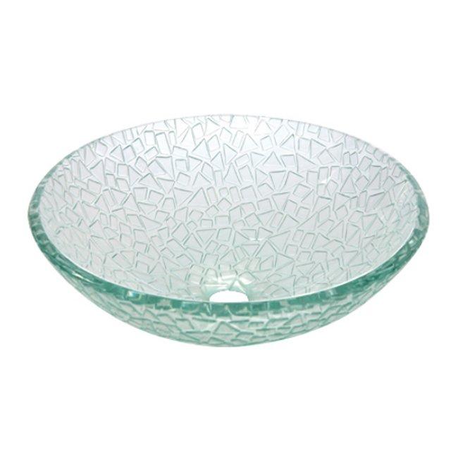 Fauceture CV1616RCC Nordica 5/8" Round Tempered Glass Vessel Sink, Clear Bathroom Sink Kingston Brass Default Title 