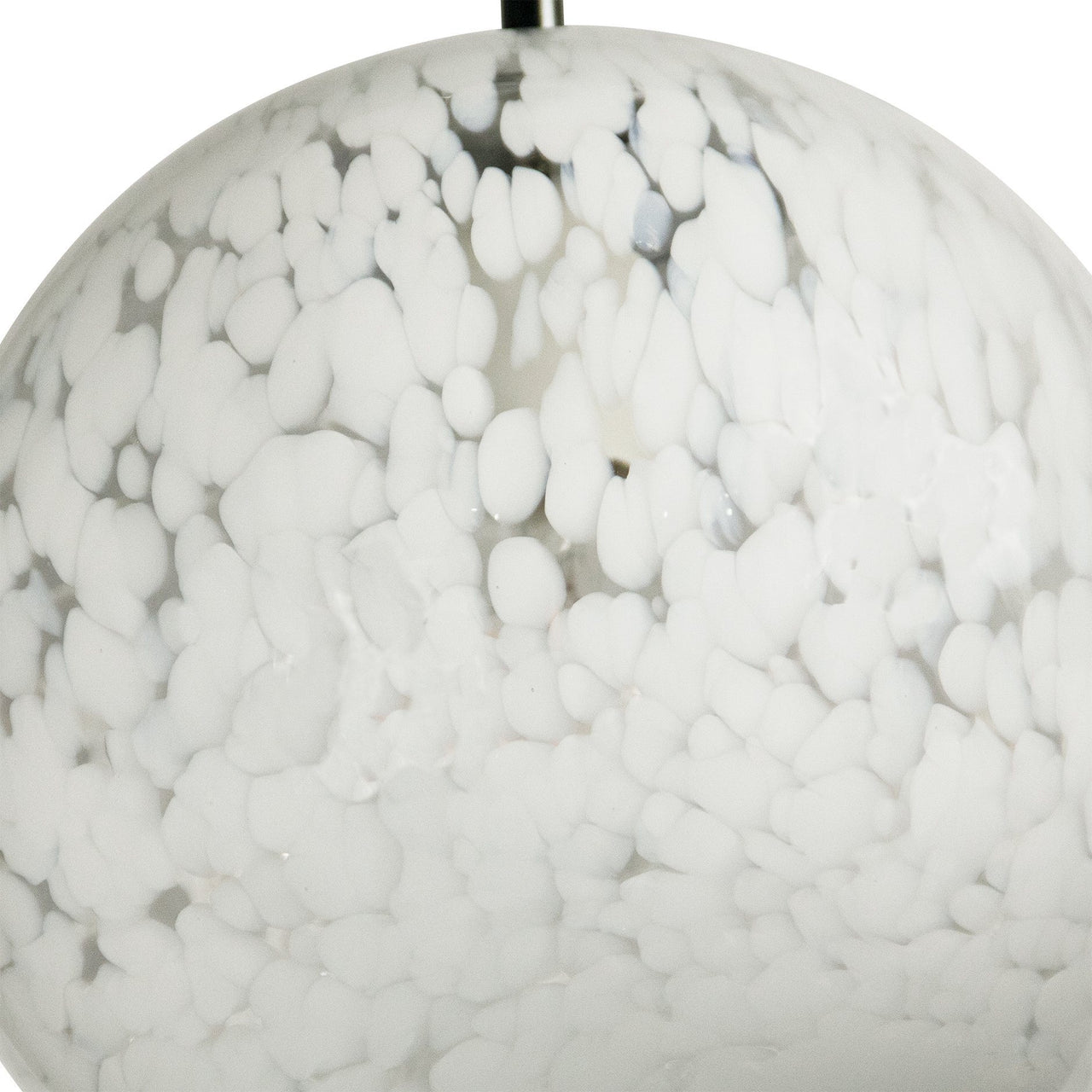 Bushnell Ball Pendant Light Fixture, White Orb with Elegant Glow, Foyer Lighting Home Decor for Entryways, Dining and Living Room, or Sitting Areas, Dimmable Pendant Lighting Canyon Home 