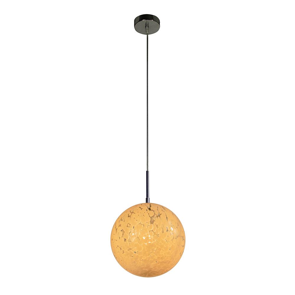 Bushnell Ball Pendant Light Fixture, White Orb with Elegant Glow, Foyer Lighting Home Decor for Entryways, Dining and Living Room, or Sitting Areas, Dimmable Pendant Lighting Canyon Home 