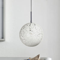 Thumbnail for Bushnell Ball Pendant Light Fixture, White Orb with Elegant Glow, Foyer Lighting Home Decor for Entryways, Dining and Living Room, or Sitting Areas, Dimmable Pendant Lighting Canyon Home 