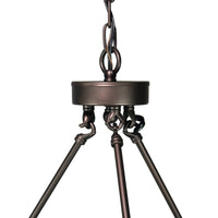 Thumbnail for Fremont 6 Bulb Wagon Wheel Light Fixture with Glass Shades, Elegant Overhead Lighting for Foyer, Living and Dining Room, or Home Entryways, Dimmable Option Desk Lamps Canyon Home 