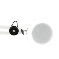 Thumbnail for Connie LED Desk Light with Magnifier, White, Adjustable Arm Length with Enhanced Visual Magnification, Dimmable Ring Lighting for Home, Office, Crafting or Hobby Use Desk Lamps Canyon Home 