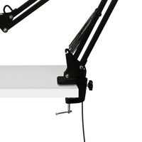 Thumbnail for Dahl Magnifier LED Desk Light, Black, Long Adjustable Arm with Enhanced Glass Magnification, Dimmable Ring Lighting for Office, Hobby, Home, or Personal Crafting Desk Lamps Canyon Home 