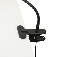 Thumbnail for Elden Flexible LED Desk Light with Magnifier, Black, Adjustable Desktop Lamp with Dimmable Brightness, Home, Office or Hobby Collecting Use, Strong Quick Clip Base Desk Lamps Canyon Home 