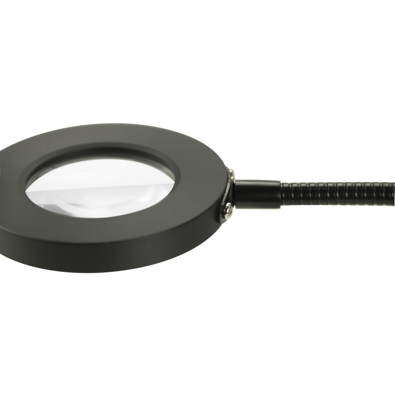 Elden Flexible LED Desk Light with Magnifier, Black, Adjustable Desktop Lamp with Dimmable Brightness, Home, Office or Hobby Collecting Use, Strong Quick Clip Base Desk Lamps Canyon Home 
