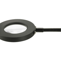 Thumbnail for Elden Flexible LED Desk Light with Magnifier, Black, Adjustable Desktop Lamp with Dimmable Brightness, Home, Office or Hobby Collecting Use, Strong Quick Clip Base Desk Lamps Canyon Home 