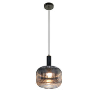 Thumbnail for Langley Contemporary Pendant Light Fixture with Grey Glass Shade, Elegant Multi Directional Ceiling Fixture for Living Room, Foyer, or Dining Areas, Dimmable Option Pendant Lighting Canyon Home 