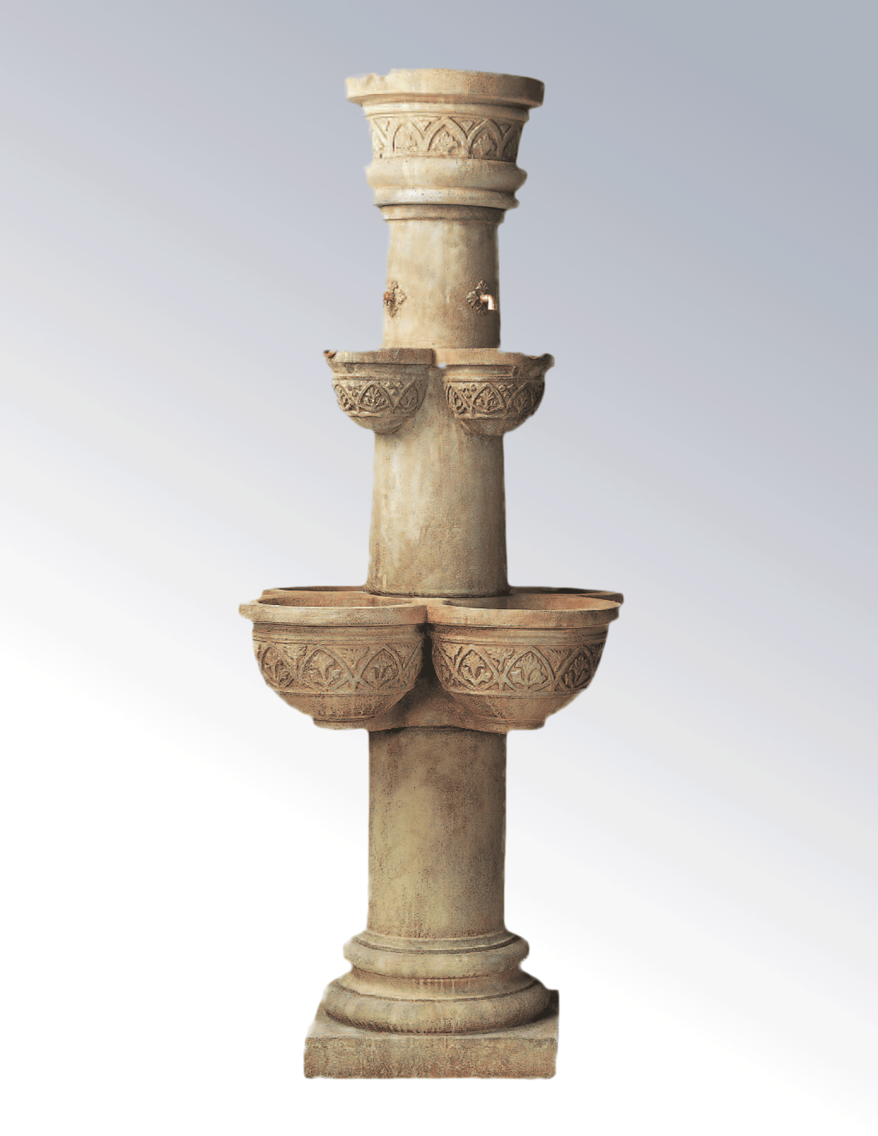Cathedral Cast Stone Outdoor Garden Fountain Fountain Tuscan 