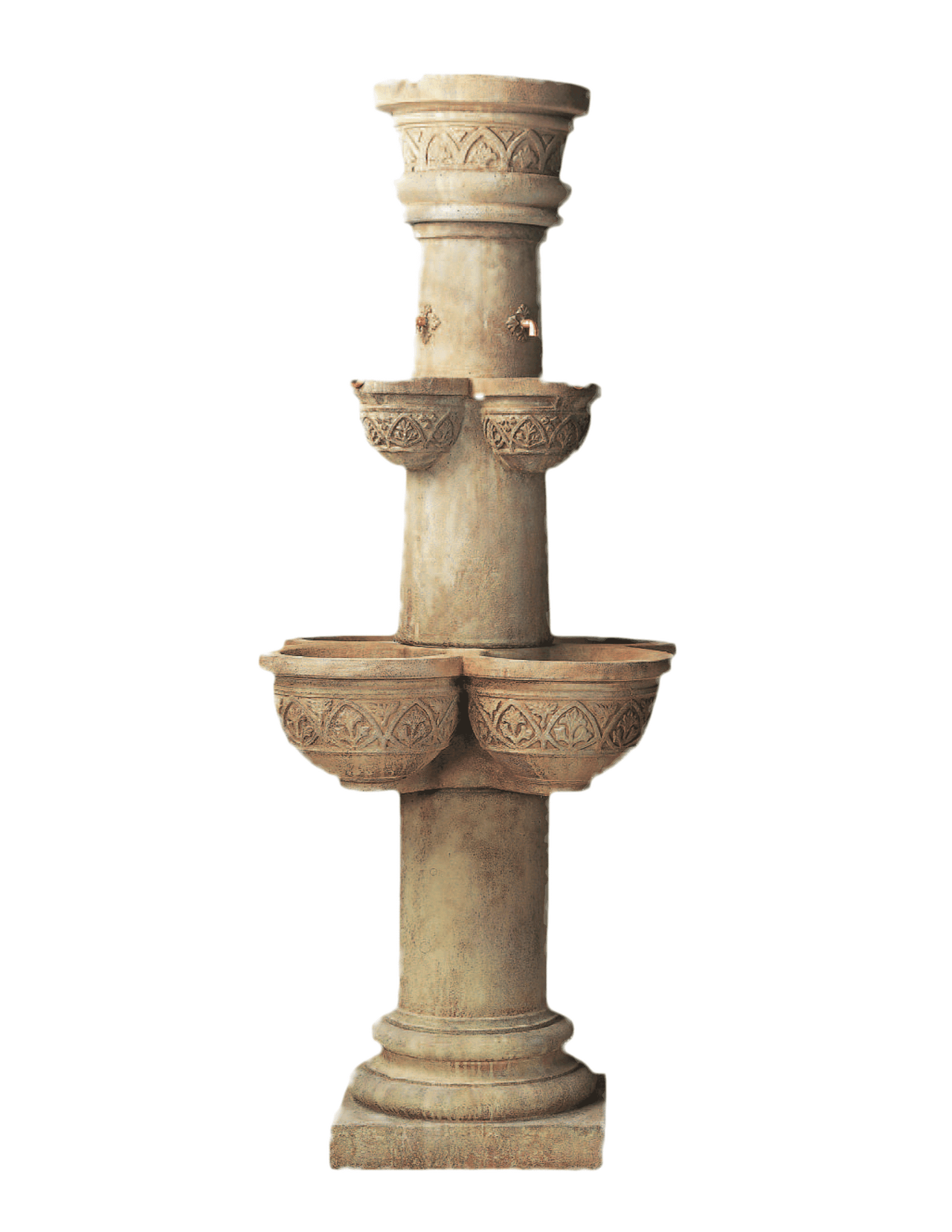 Cathedral Cast Stone Outdoor Garden Fountain Fountain Tuscan 