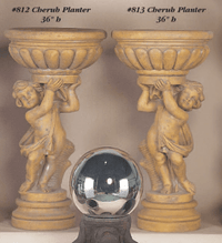 Thumbnail for Cherub Cast Stone Outdoor Garden Planter Planter Tuscan 