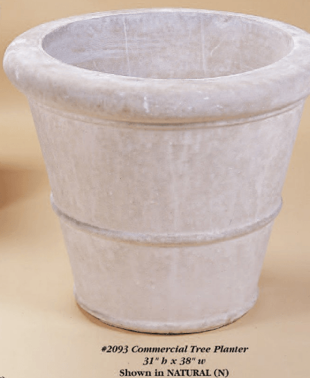 Commercial Tree Planter Cast Stone Outdoor Garden Planter Planter Tuscan 