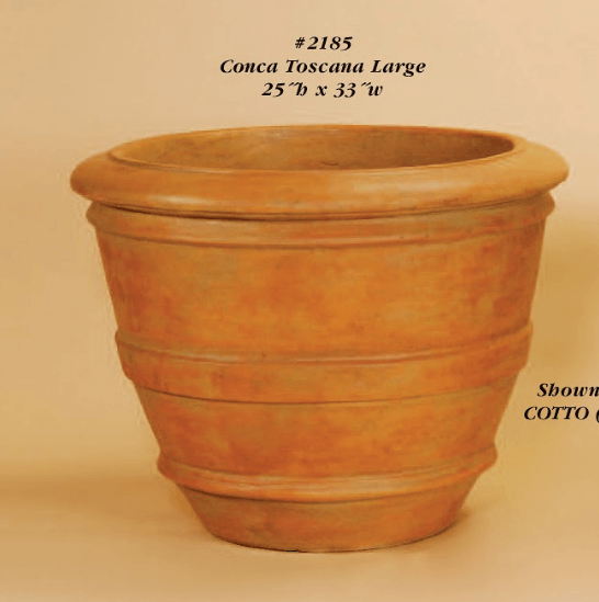 Conca Toscana Cast Stone Outdoor Garden Planter Planter Tuscan 
