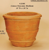 Thumbnail for Conca Toscana Cast Stone Outdoor Garden Planter Planter Tuscan 