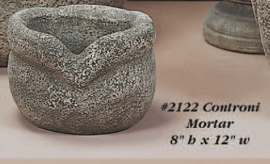Controni Mortar Cast Stone Outdoor Garden Planter Planter Tuscan 