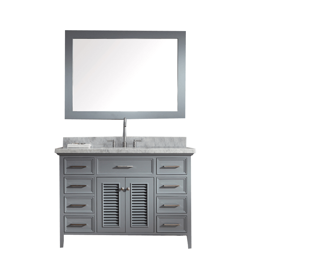 ARIEL Kensington 49" Single Sink Bathroom Vanity Set in Grey Vanity ARIEL 