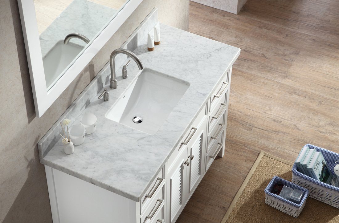 ARIEL Kensington 49" Single Sink Bathroom Vanity Set Solid Wood with Countertop Vanity ARIEL 