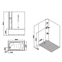 Thumbnail for ARIEL Platinum DA328F3 Steam Shower Steam Shower ARIEL 