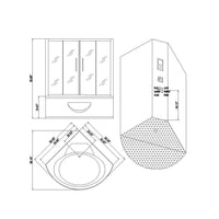 Thumbnail for ARIEL Platinum DA333F8 Steam Shower Steam Shower ARIEL 