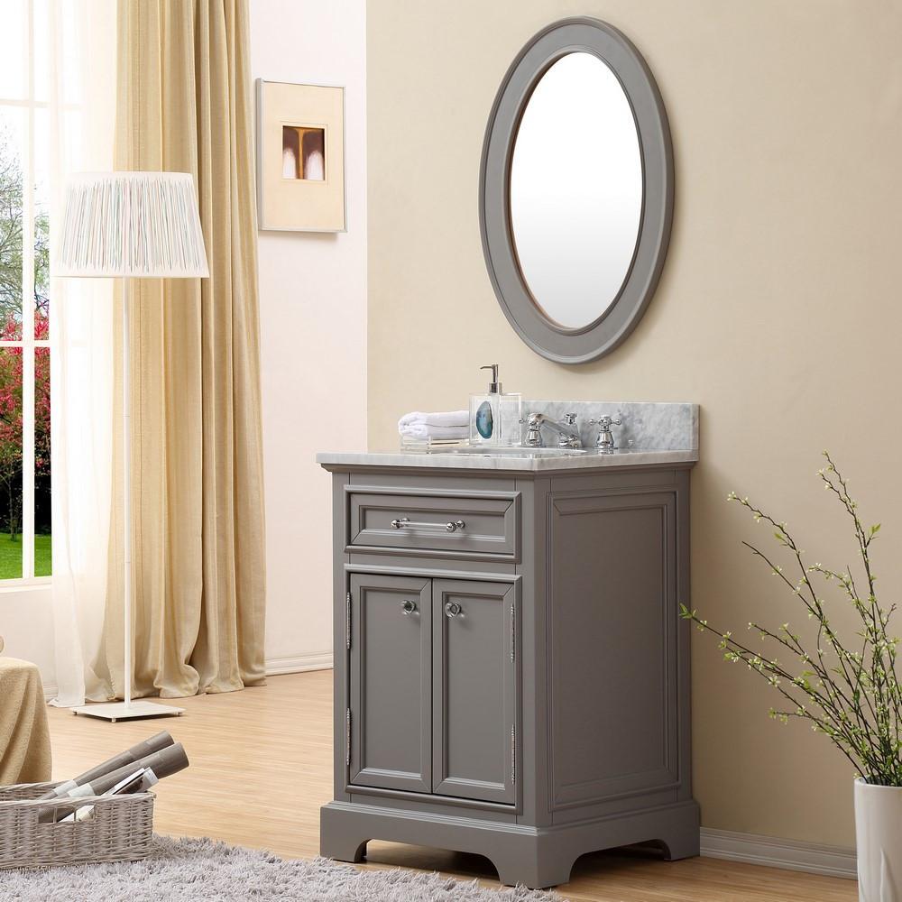 Derby 24" Cashmere Grey Single Sink Bathroom Vanity Only Vanity Water Creation 