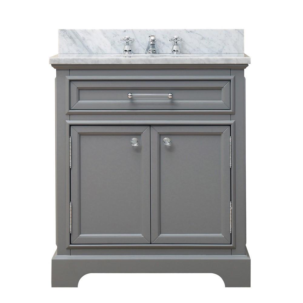 Derby 30" Cashmere Grey Single Sink Bathroom Vanity Only Vanity Water Creation 
