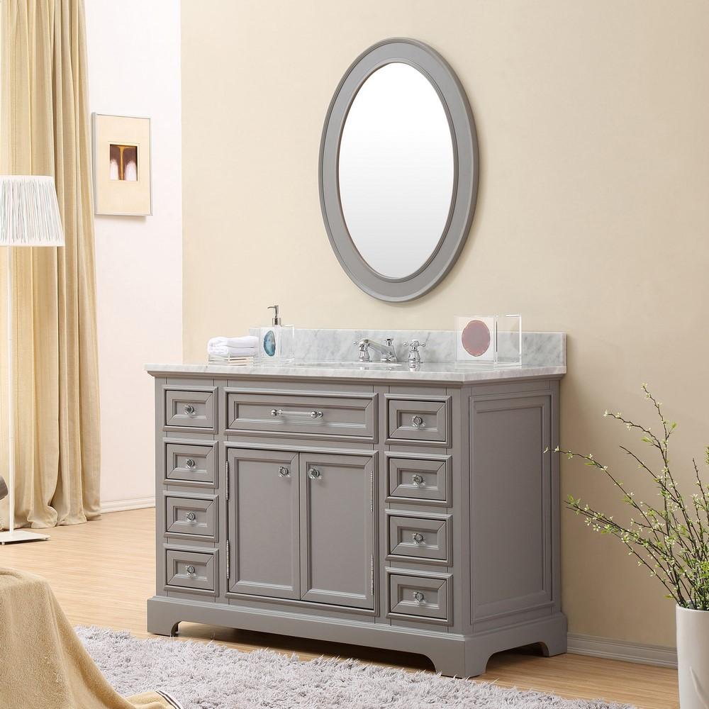 Derby 48" Cashmere Grey Single Sink Bathroom Vanity Only Vanity Water Creation 
