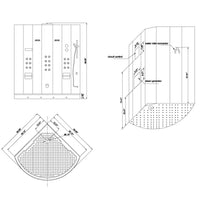 Thumbnail for ARIEL Platinum DZ938F3 Steam Shower Steam Shower ARIEL 