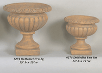 Thumbnail for DeMedici Urn Cast Stone Outdoor Garden Planter Planter Tuscan 