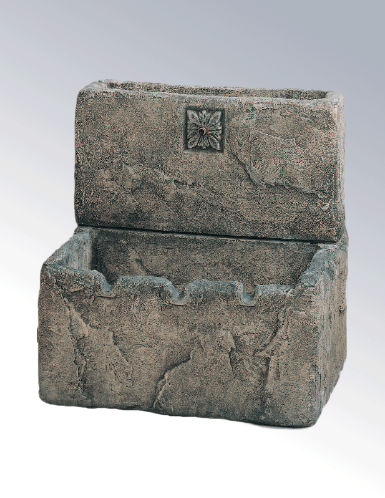 Deep English Cistern Cast Stone Outdoor Fountain With Spout Fountain Tuscan 